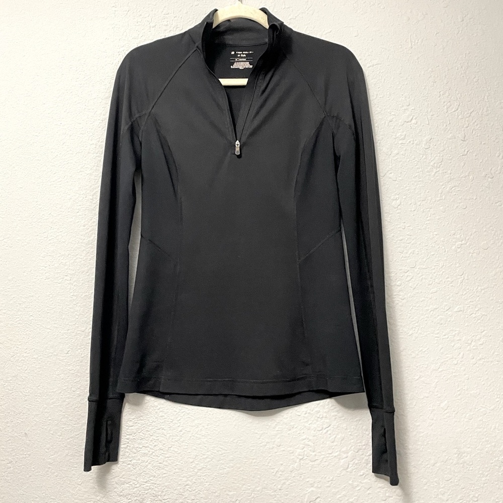 Quarter-zip workout shirt